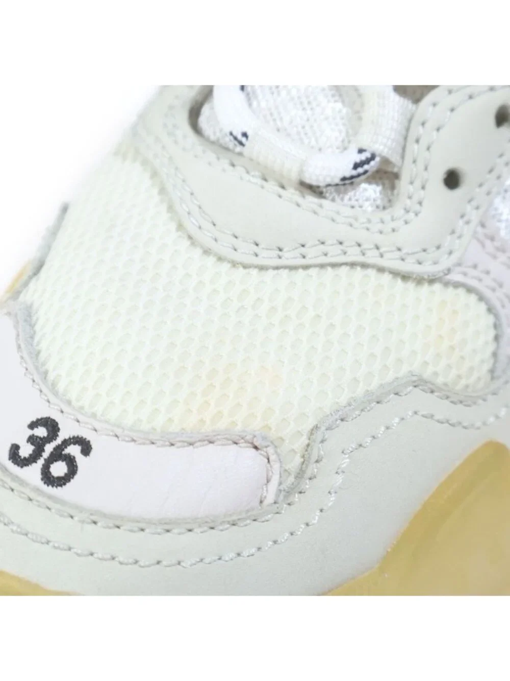 Balenciaga Triple S Low Cut Sneakers Shoe White